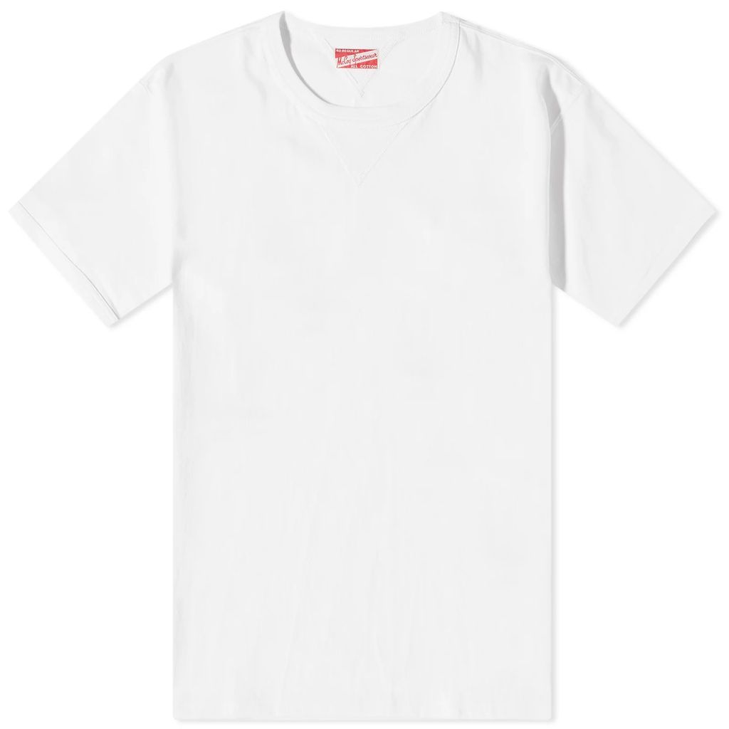 The Real McCoy's Joe McCoy Gusset T-Shirt White