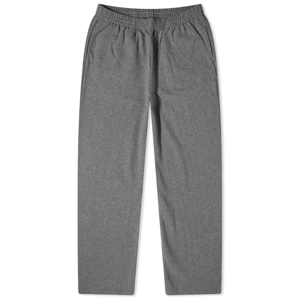 Wool Jersey Wide Leg Loose Track Pants Volcanic Grey