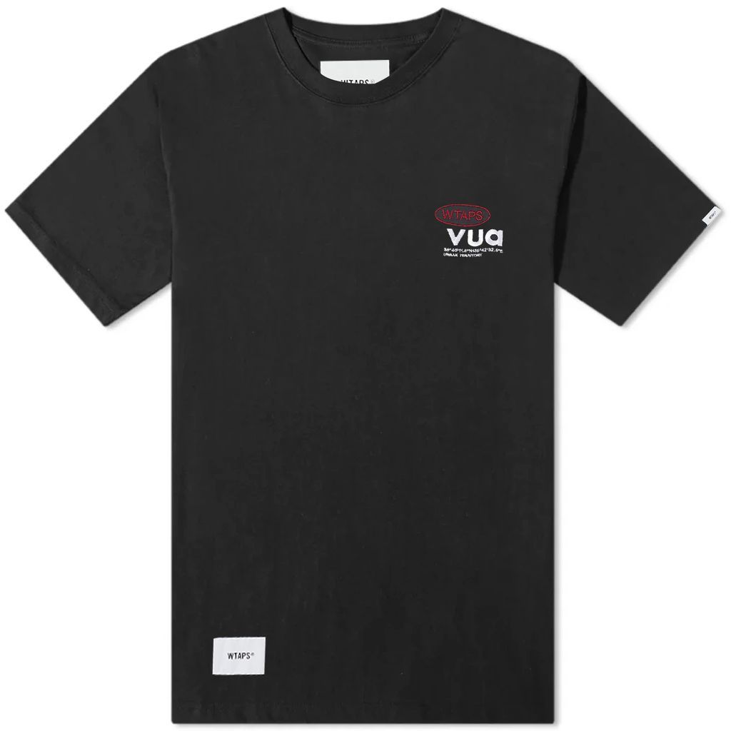 Men's 04 Embroided Crew Neck T-Shirt Black