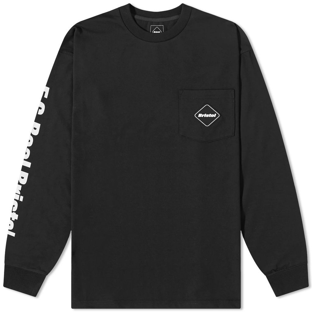 Men's Authentic Team Long Sleeve Pocket T-Shirt Black