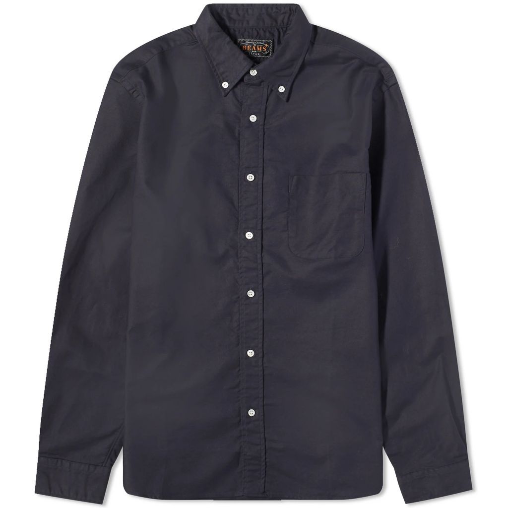Men's Button Down Solid Oxford Shirt Navy