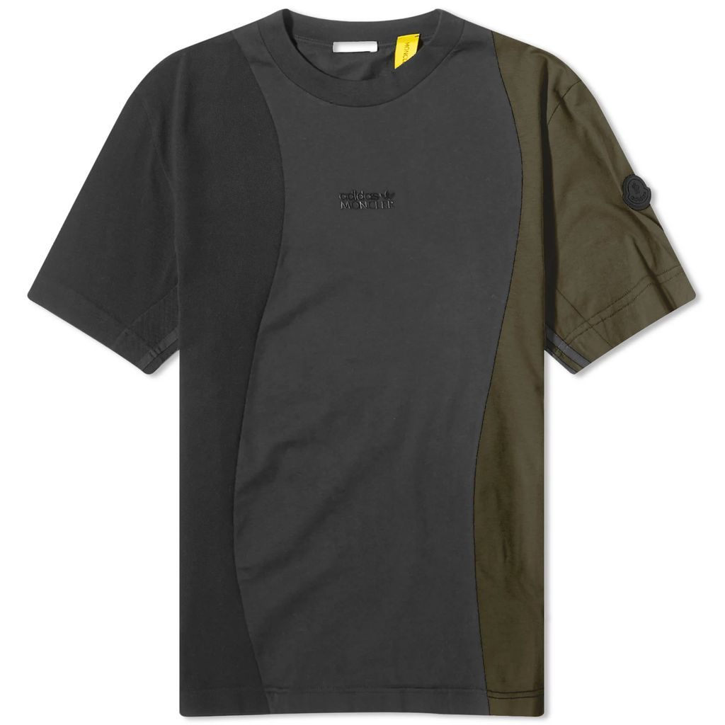 Men's x adidas Originals Panel T-Shirt Black/Olive