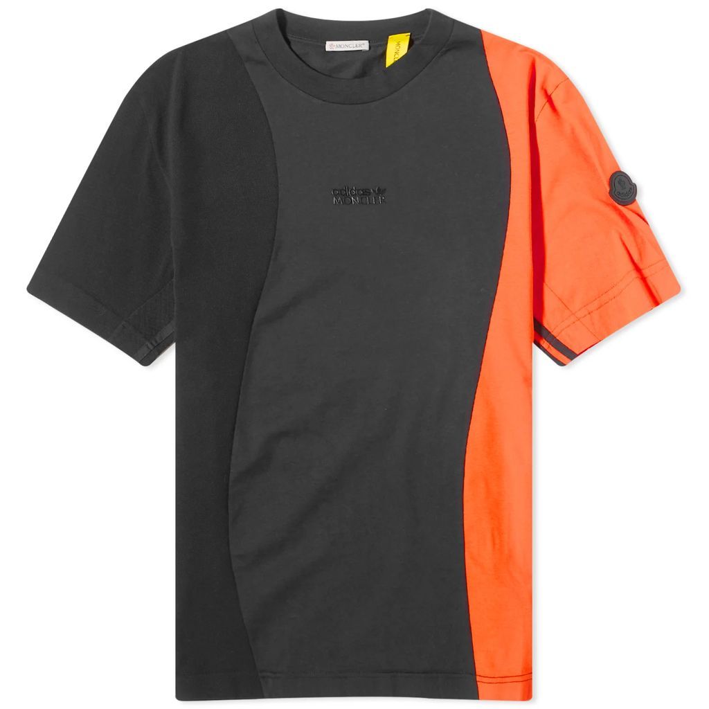 Men's x adidas Originals Panel T-Shirt Black/Orange