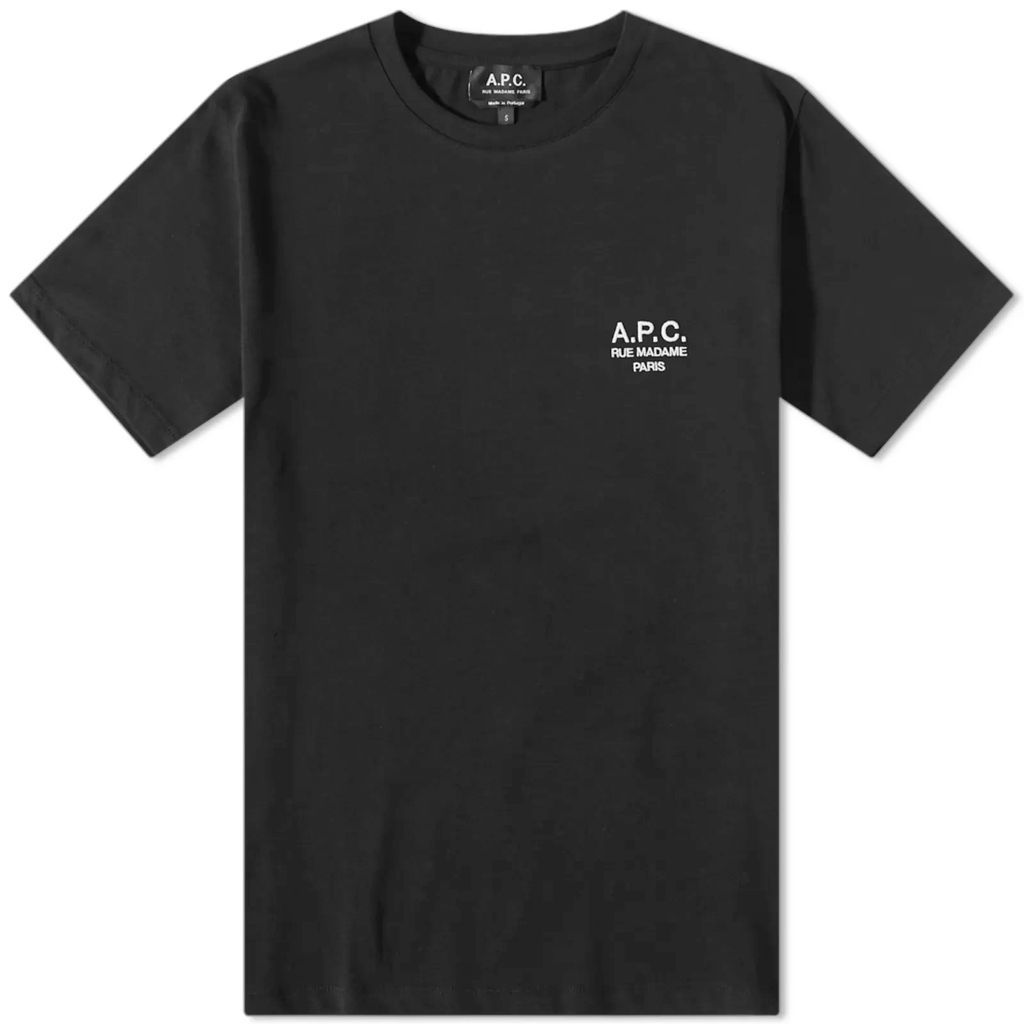 Men's Raymond Embroidered Logo T-Shirt Black
