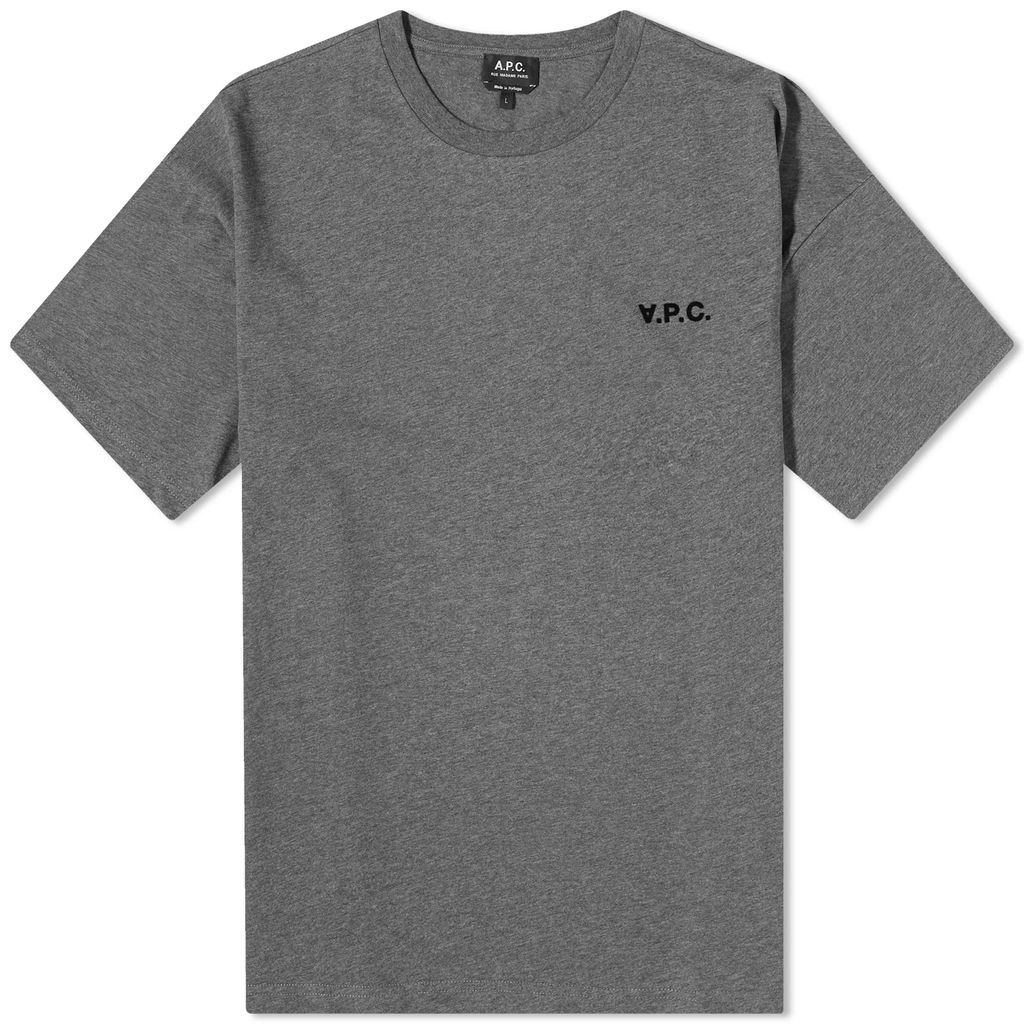 Men's Joachim Small VPC Logo T-Shirt Heathered Light Grey