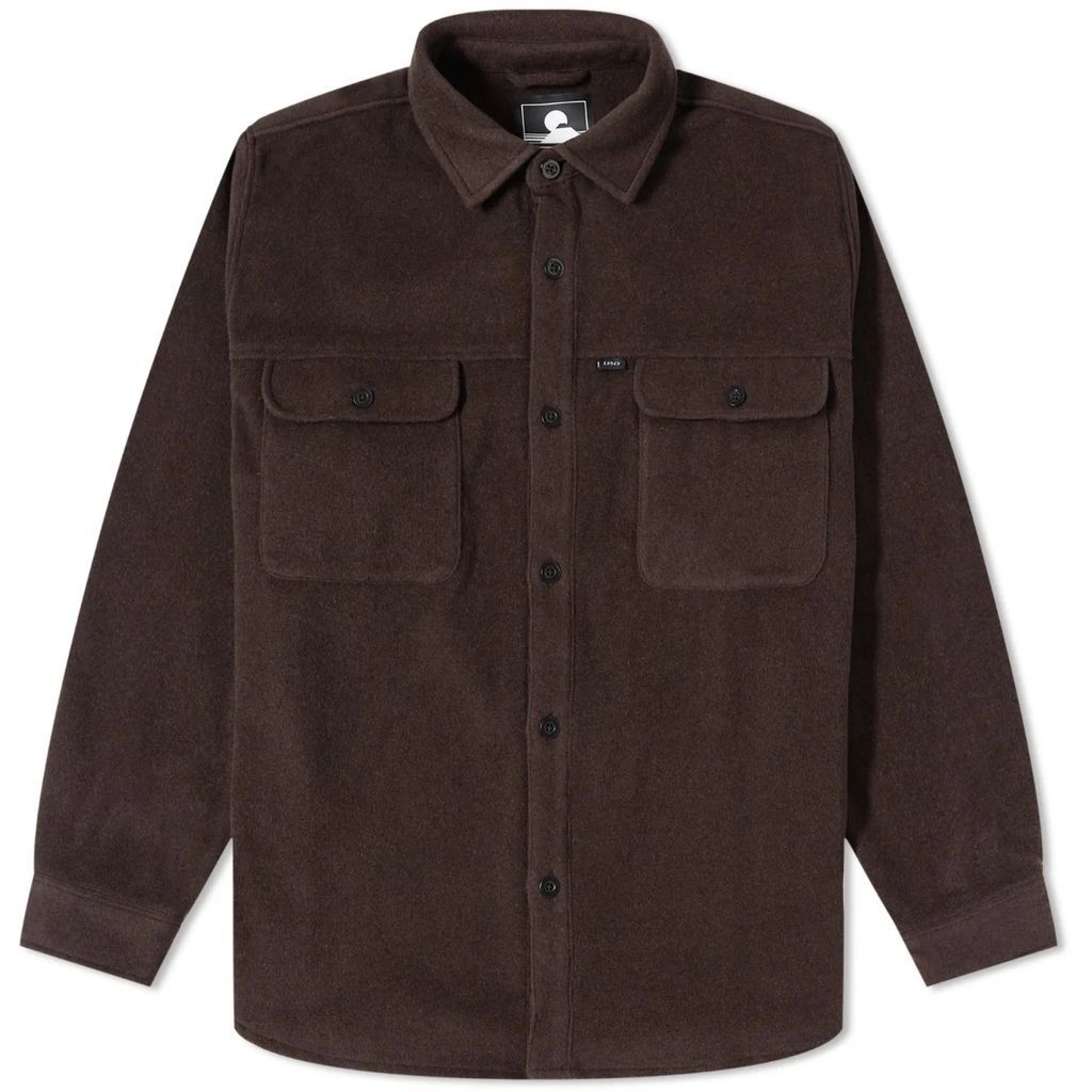 Men's Jowen Brushed Flannel Overshirt Brown