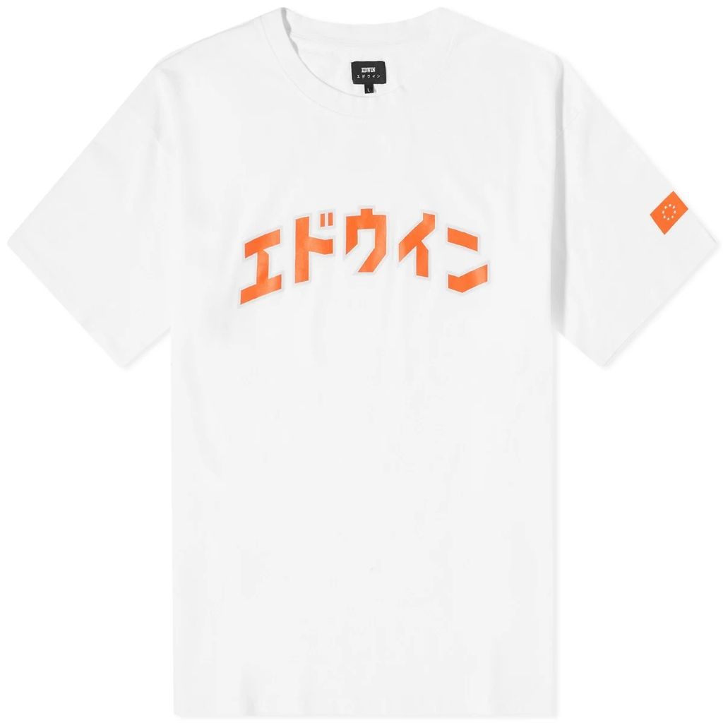 Men's Katakana Retro T-Shirt White
