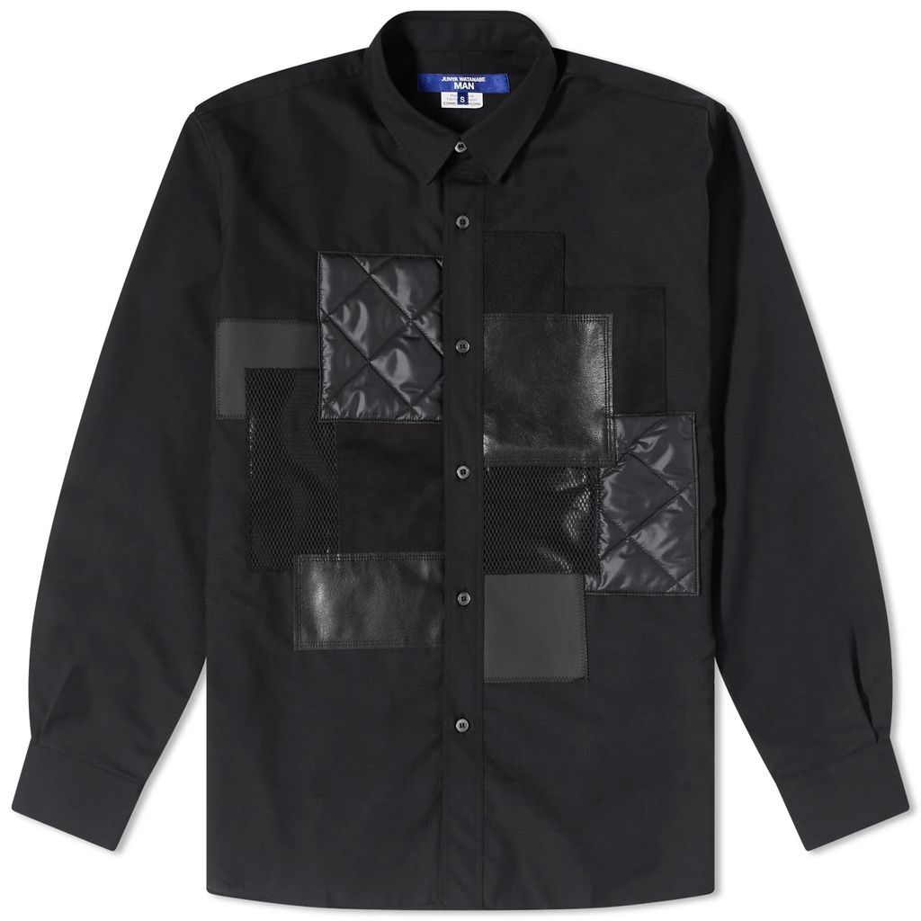 Men's Patchwork Shirt Black/Black