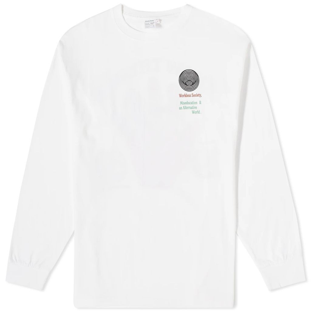 Men's Long Sleeve Society T-Shirt White