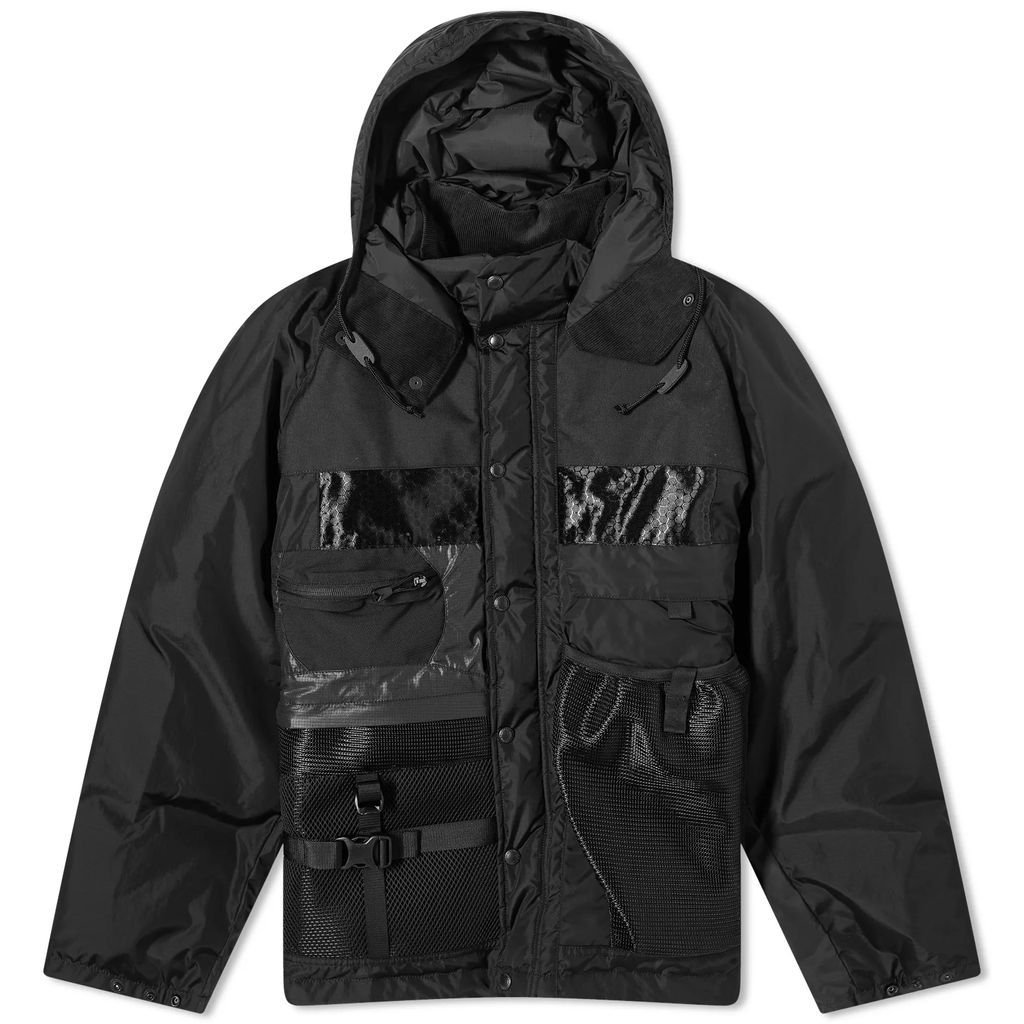 Men's Nylon Ripstor Hooded Jacket Black
