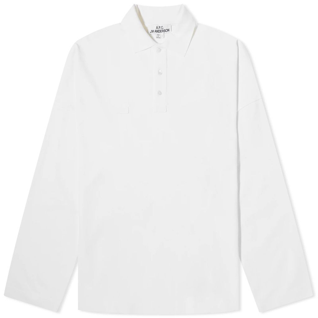 Men's x JW Anderson Murray Oversized Pique Polo Off White