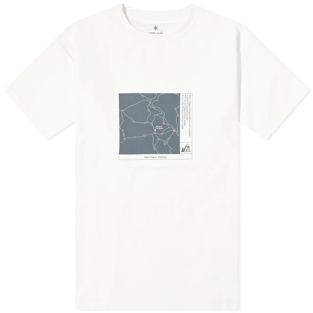 Men's x Mountain of Moods Mt.Tanigawa Trail Route T-Shir Off White