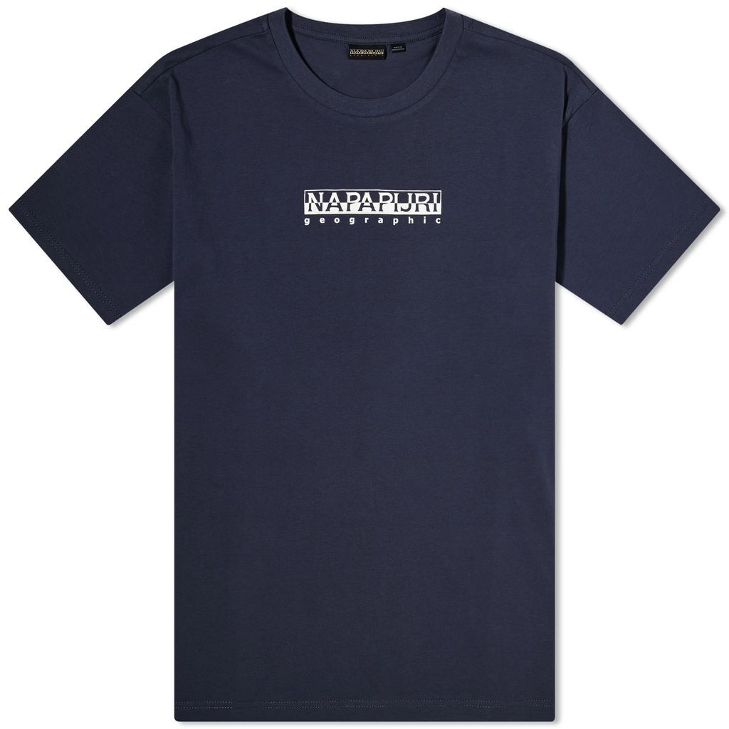 Men's Box Logo T-Shirt Blue Marine