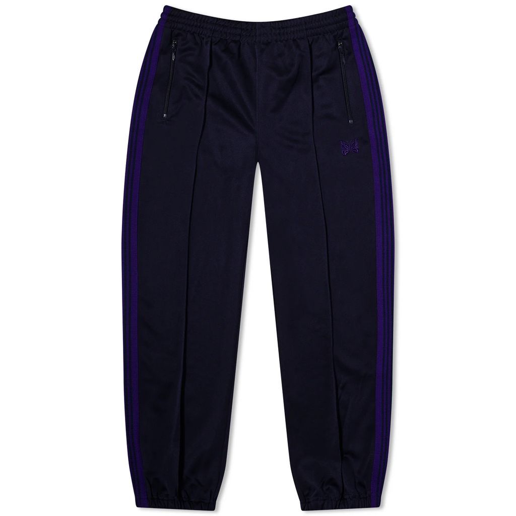 Men's Poly Smooth Zipped Track Pant Navy