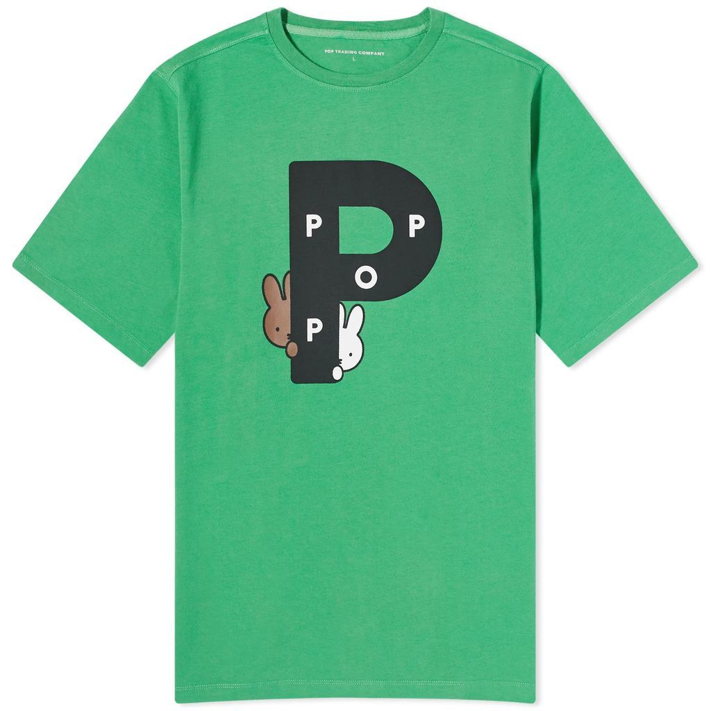Men's x Miffy Big P T-Shirt Green