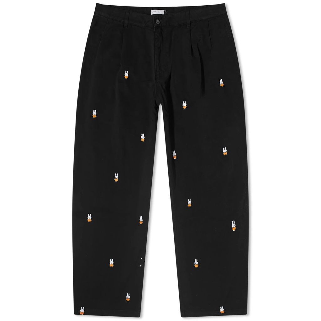 Men's x Miffy Embroidered Pant Black