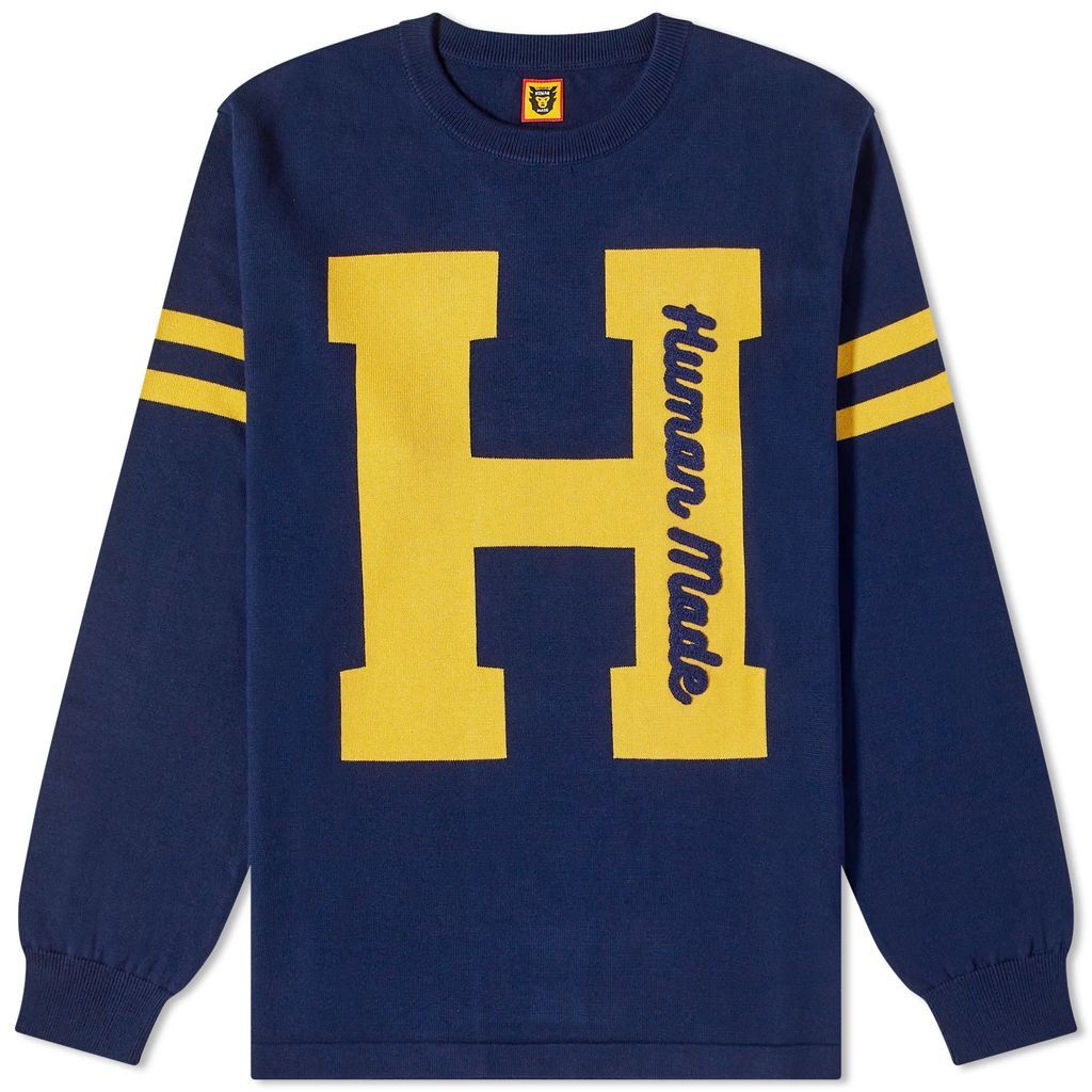Men's H Knitted Sweat Navy