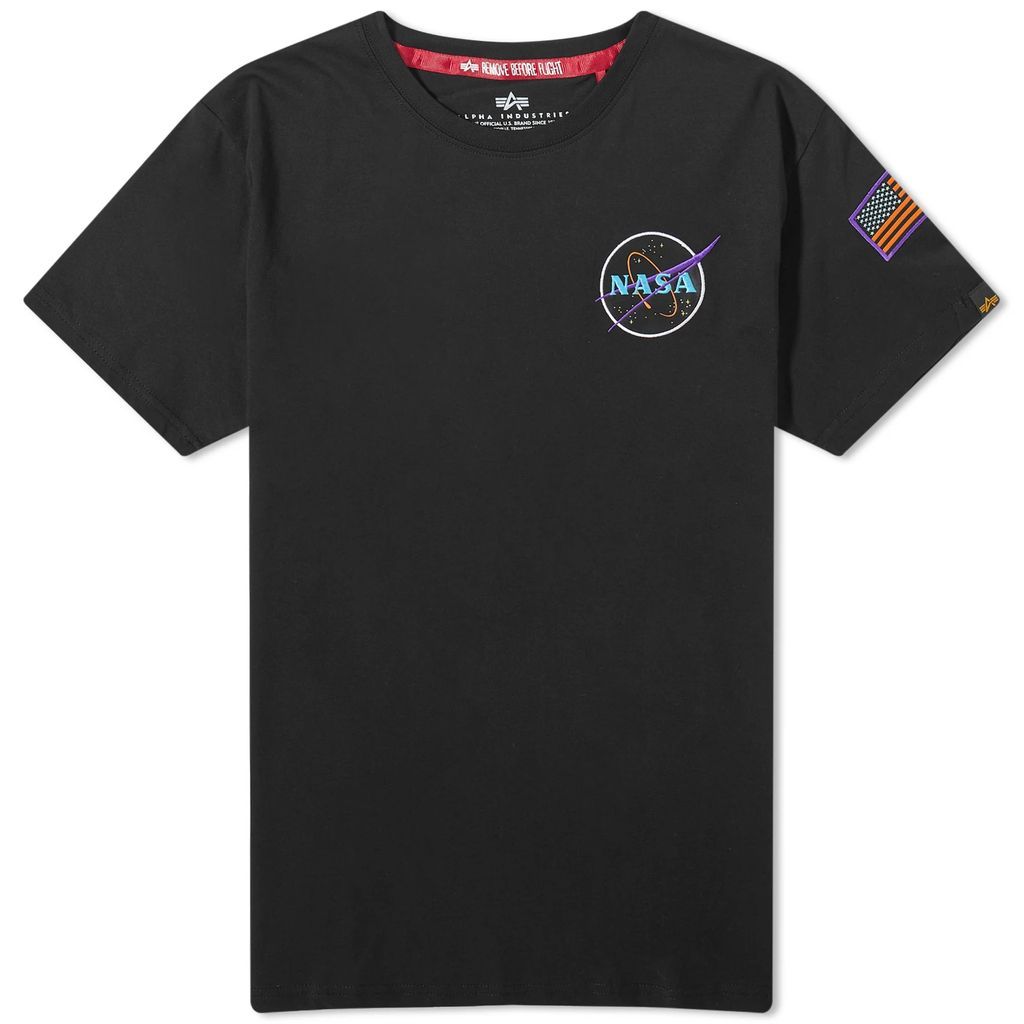 Men's Space Shuttle T-Shirt Black/Neon Purple