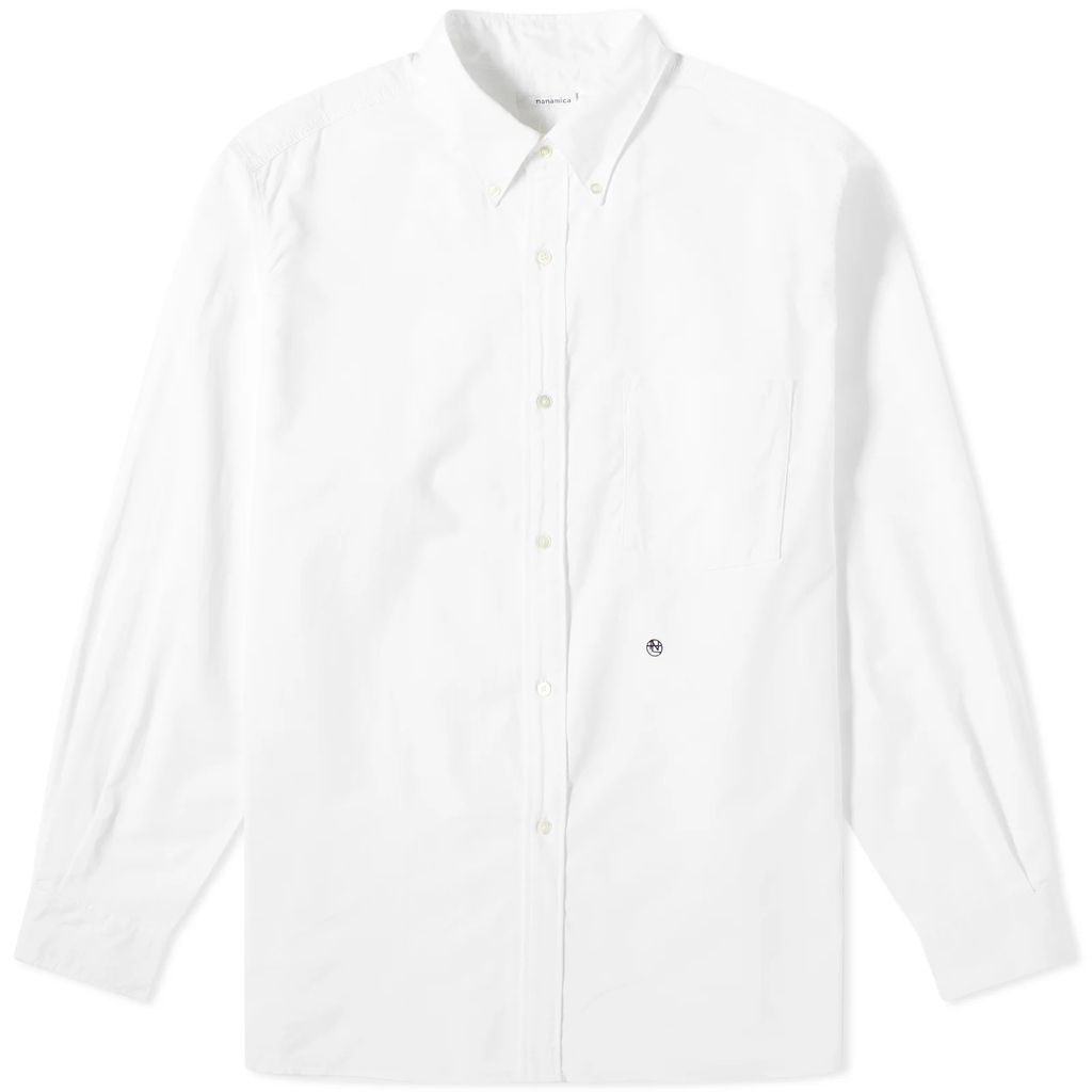 Men's Button Down Wind Shirt White