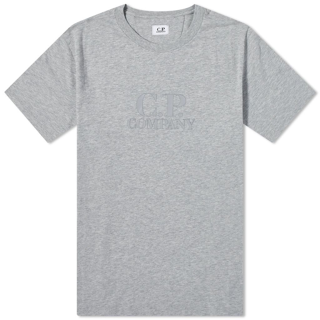 Men's Embossed Logo T-Shirt Grey Melange