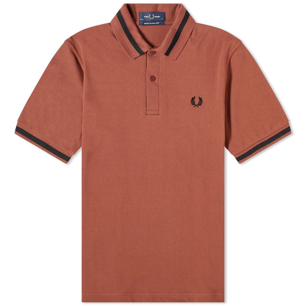 Men's Single Tipped Polo Whisky Brown/Black