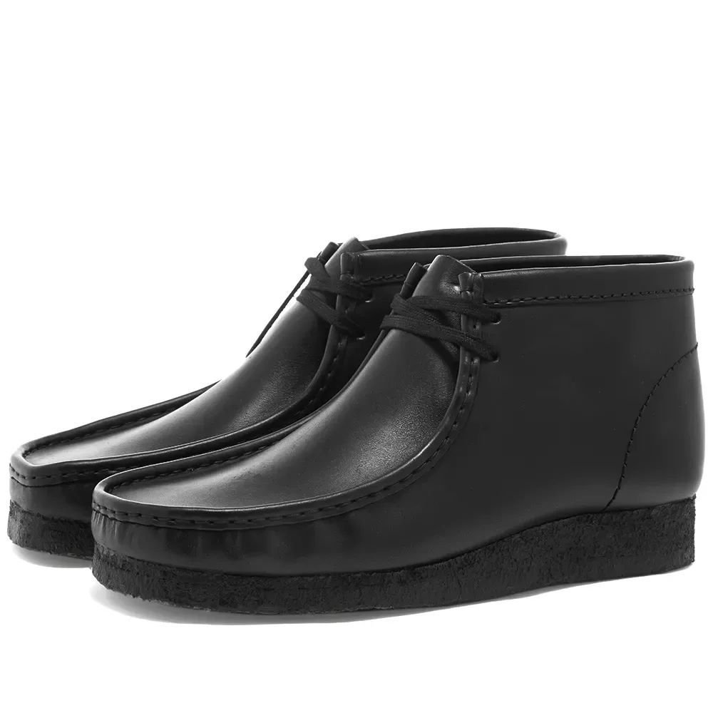 Men's Wallabee Boot Black Leather