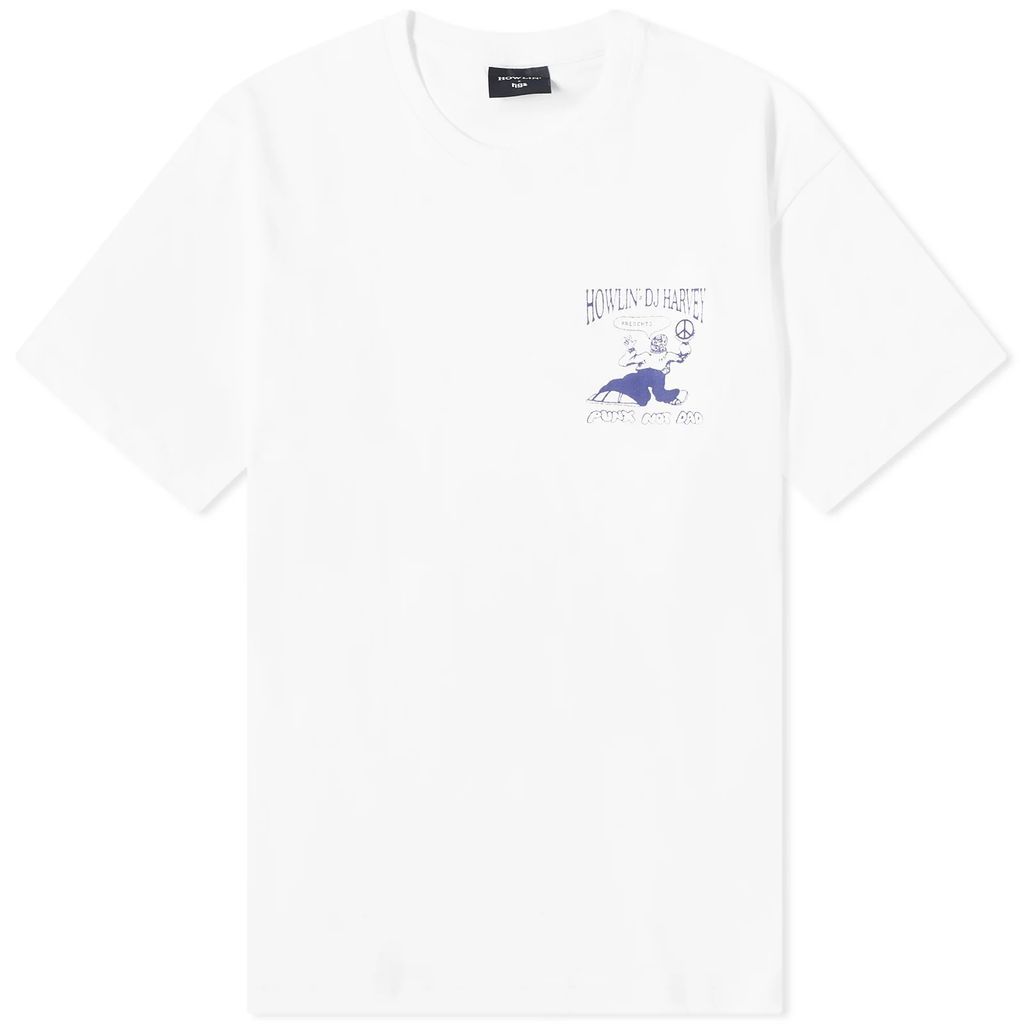 Howlin' x DJ Harvey Chest Logo T-Shirt White