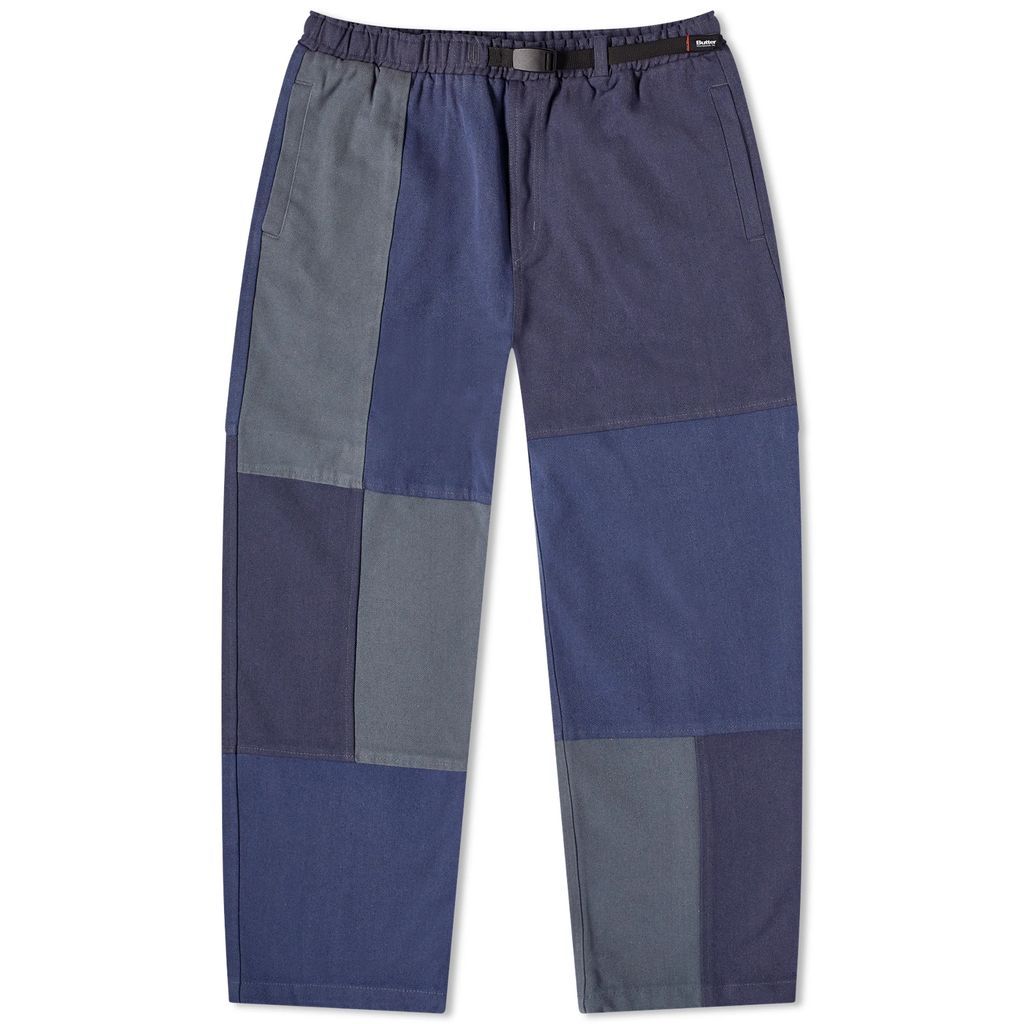 Men's Washed Canvas Patchwork Pant Navy