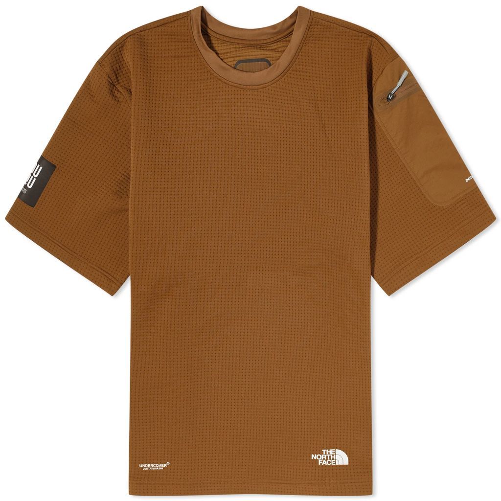 x Undercover Men's Soukuu Dot Knit T-Shirt Sepia Brown