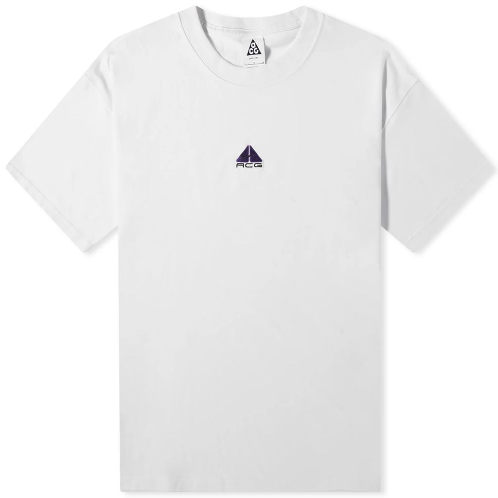 Men's Acg Lungs T-Shirt Summit White/Purple Cosmos