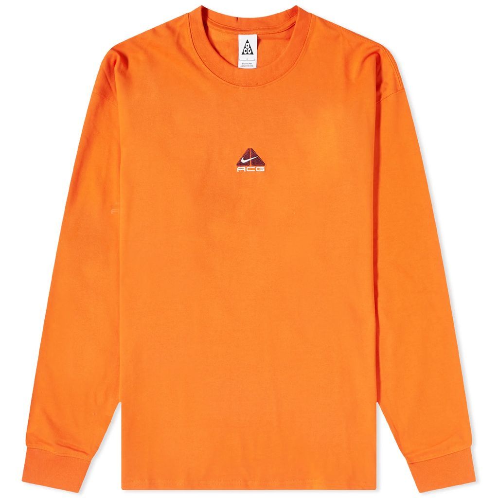 Men's Acg Lungs T-Shirt Campfire Orange/Summit White