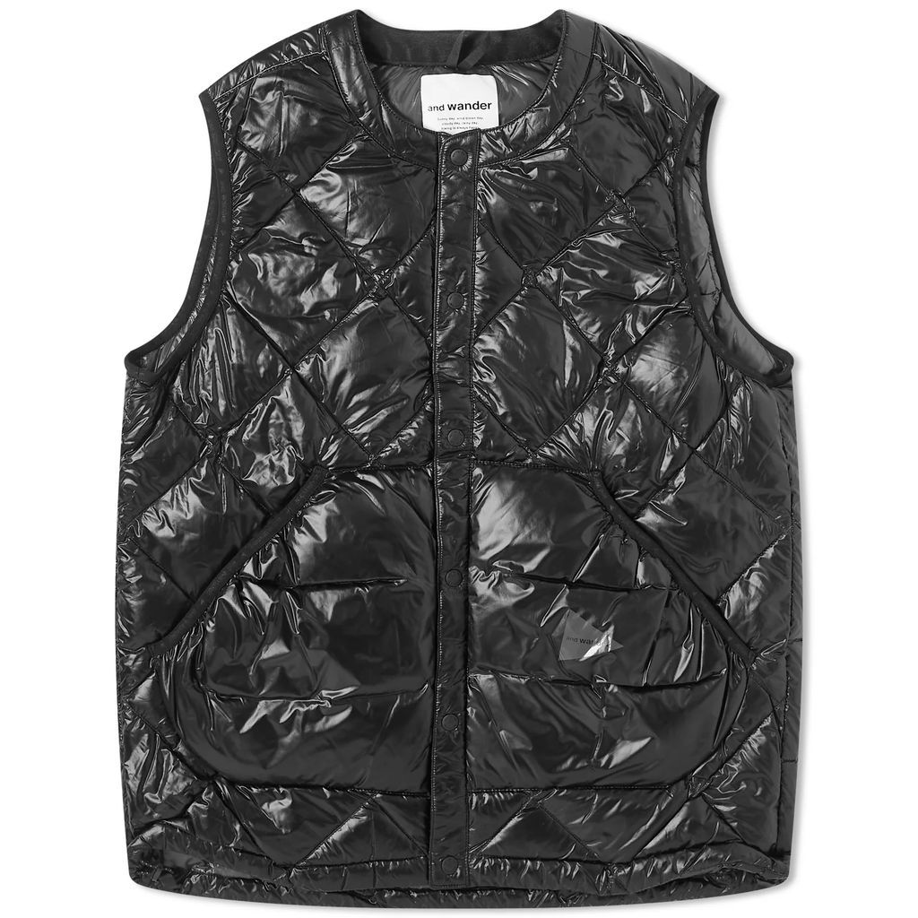 Men's Diamond Stitch Down Vest Black