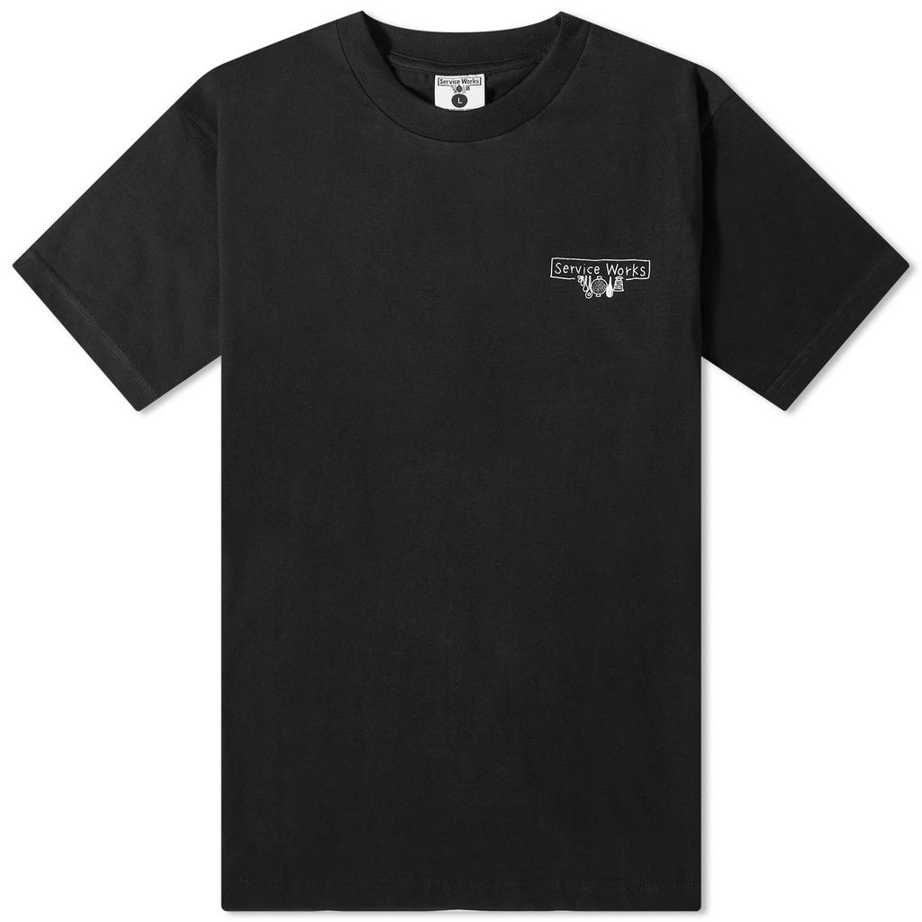 Men's Scribble Logo T-Shirt Black