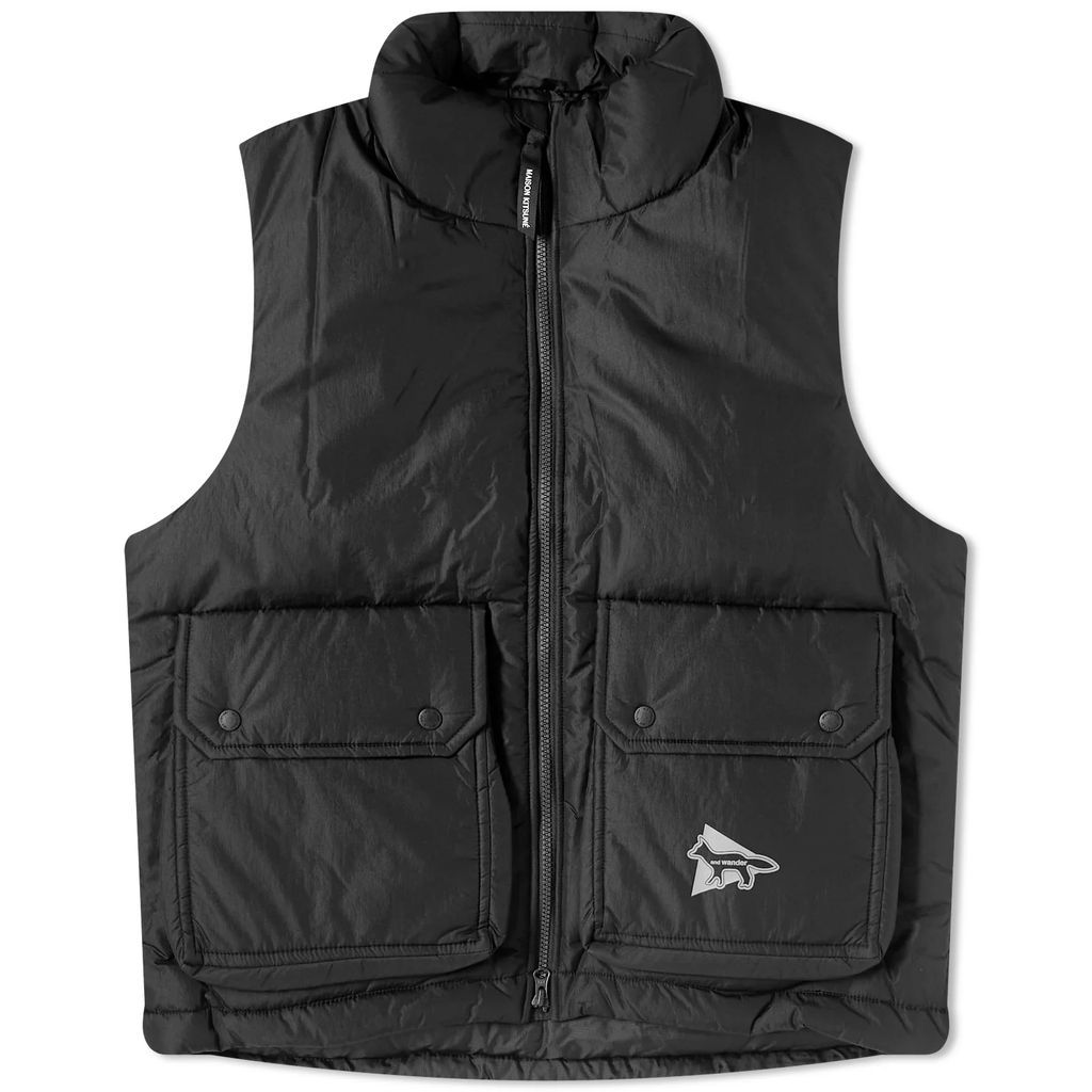 Men's x Maison Kitsune Insulation Vest Black