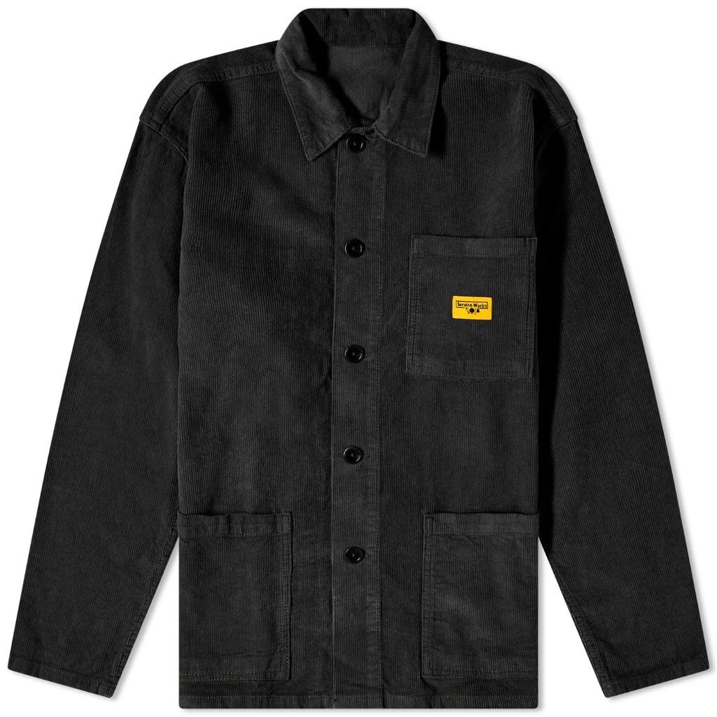 Men's Corduroy Coverall Jacket Black