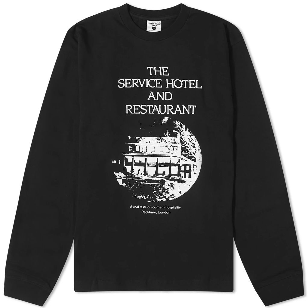Men's Service Hotel Long Sleeve T-Shirt Black