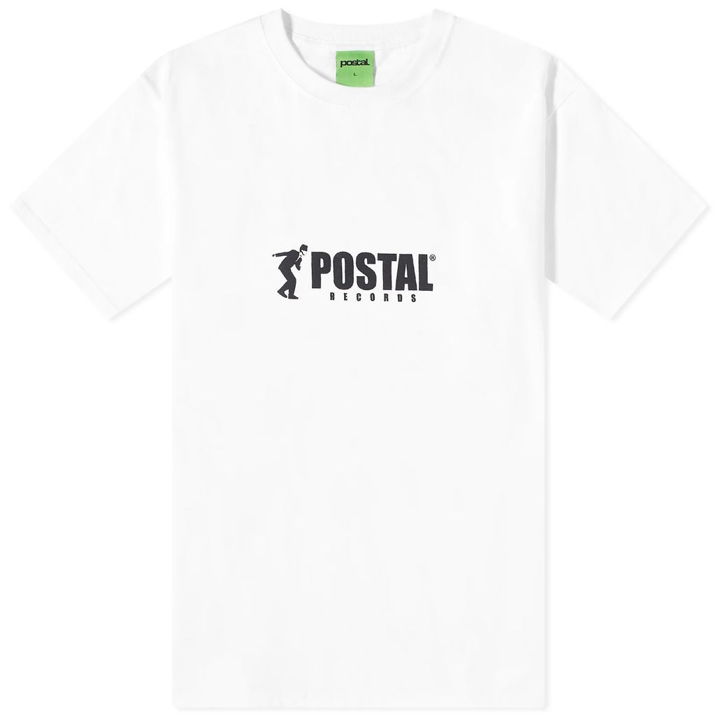 Men's POSTAL Men's Records T-Shirt White