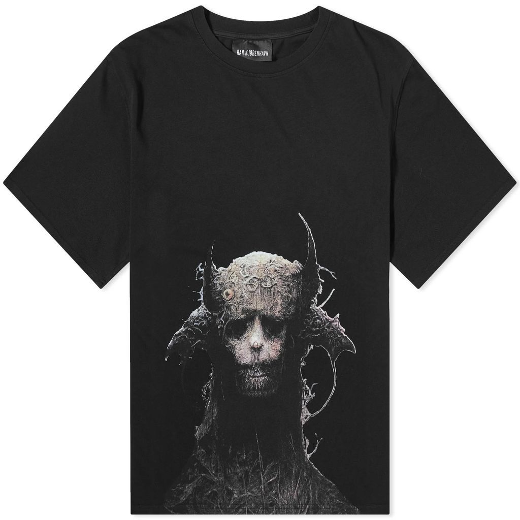 Men's Gothic Demon Boxy T-Shirt Black