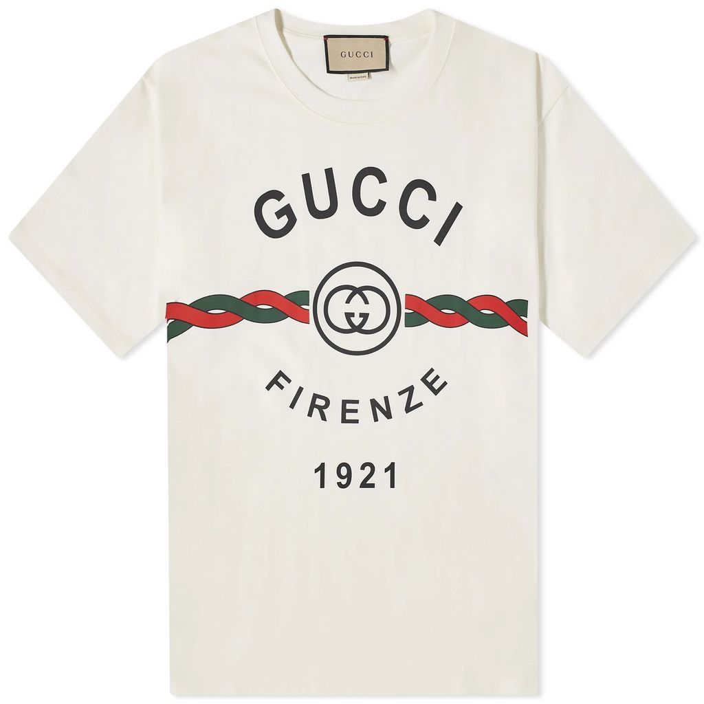 Men's Firenze Print T-Shirt White