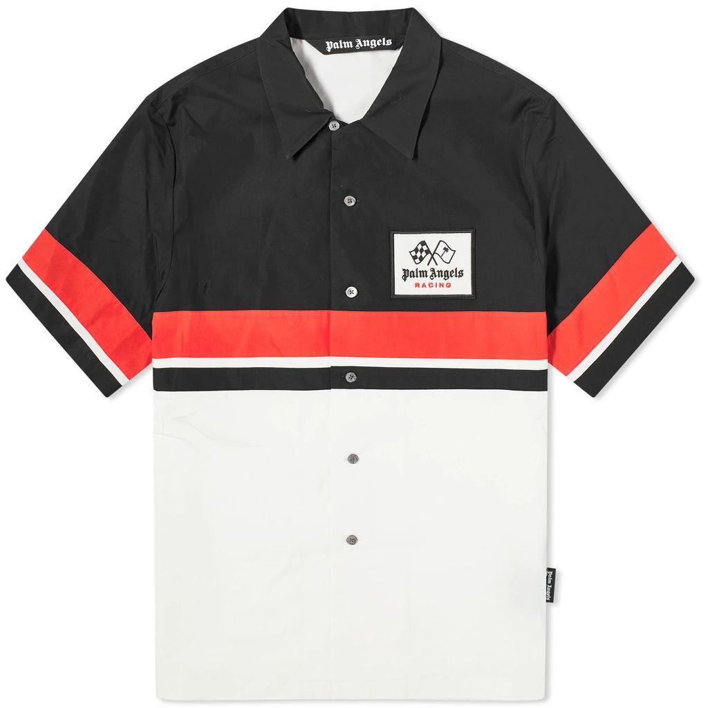 Men's Racing Vacation Shirt Black/Red/Off White