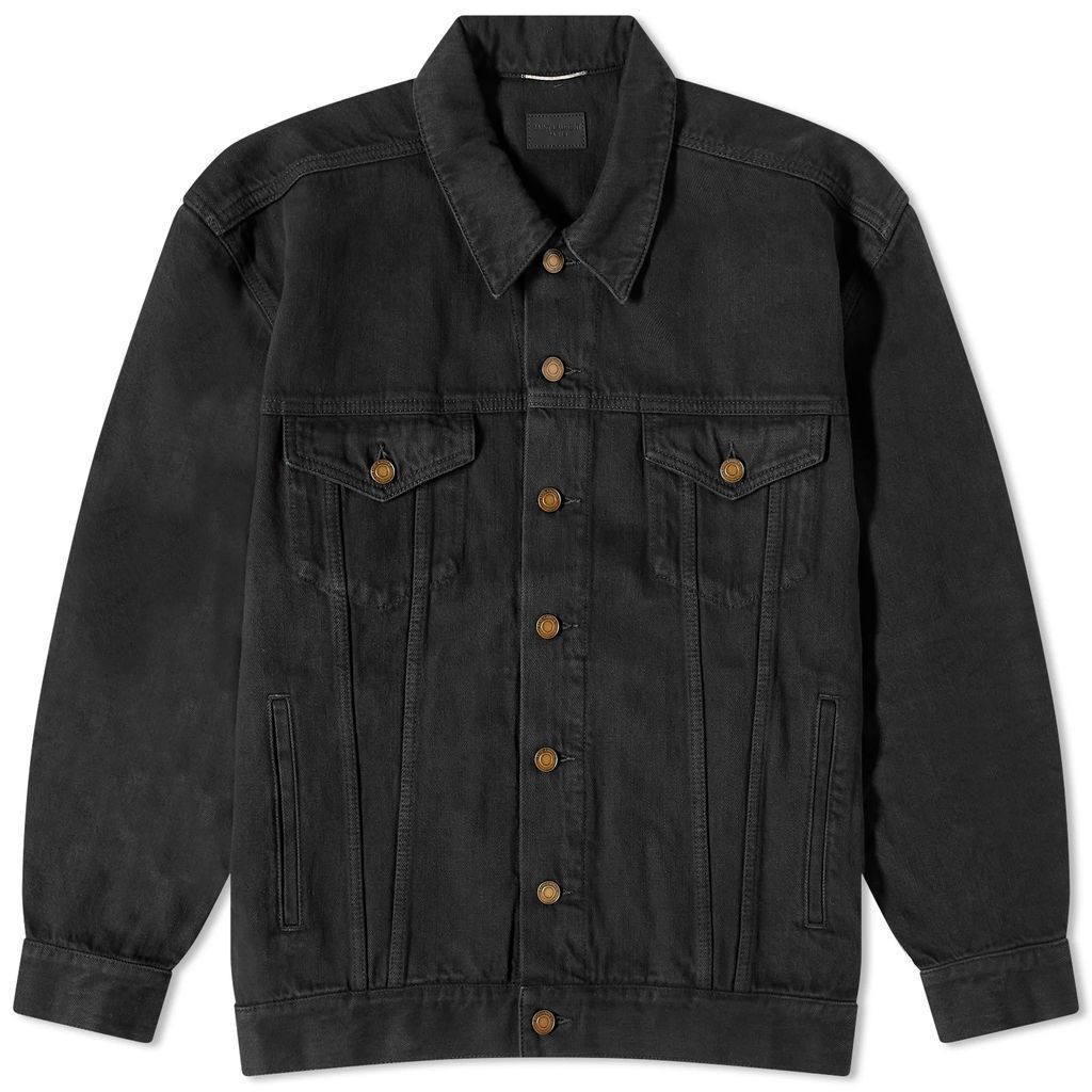Men's Loose Fit Denim Jacket Neo Carbon Black