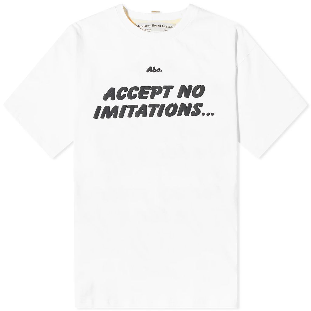 Men's No Immitations T-Shirt White