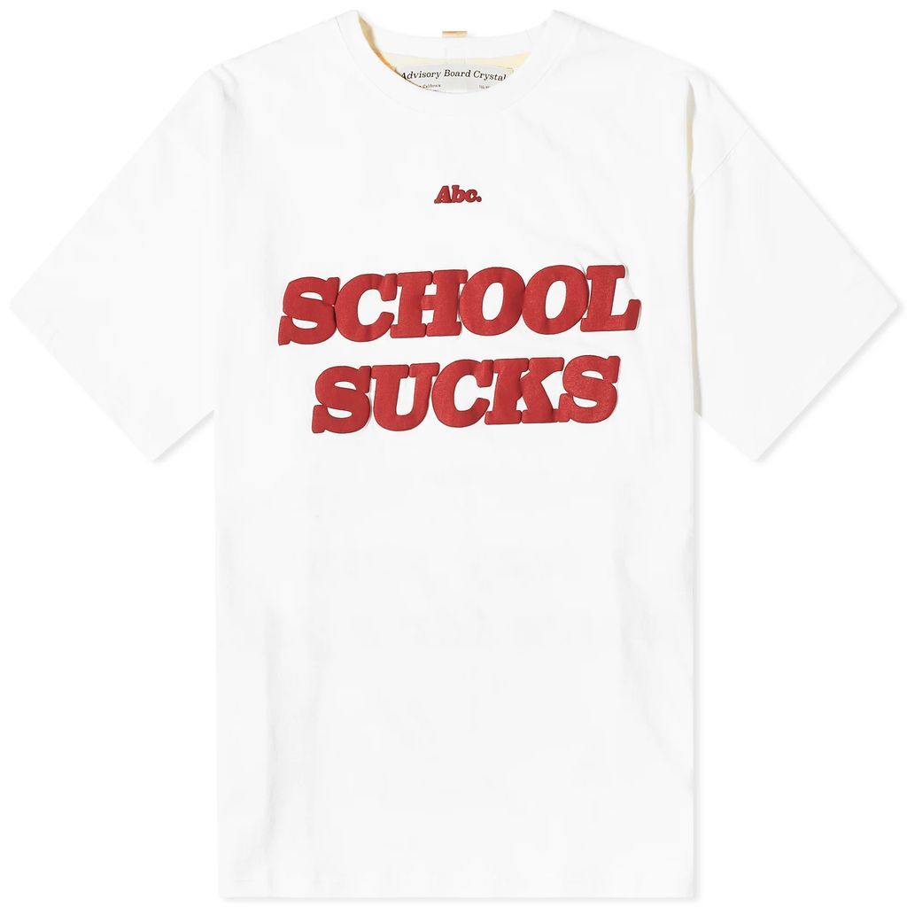 Men's School Sucks T-Shirt White