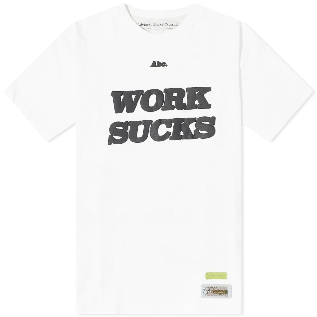 Men's Work Sucks T-Shirt White