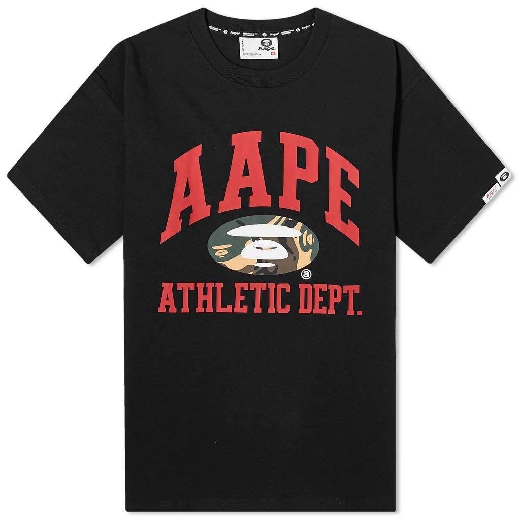 AAPE College T-Shirt Black