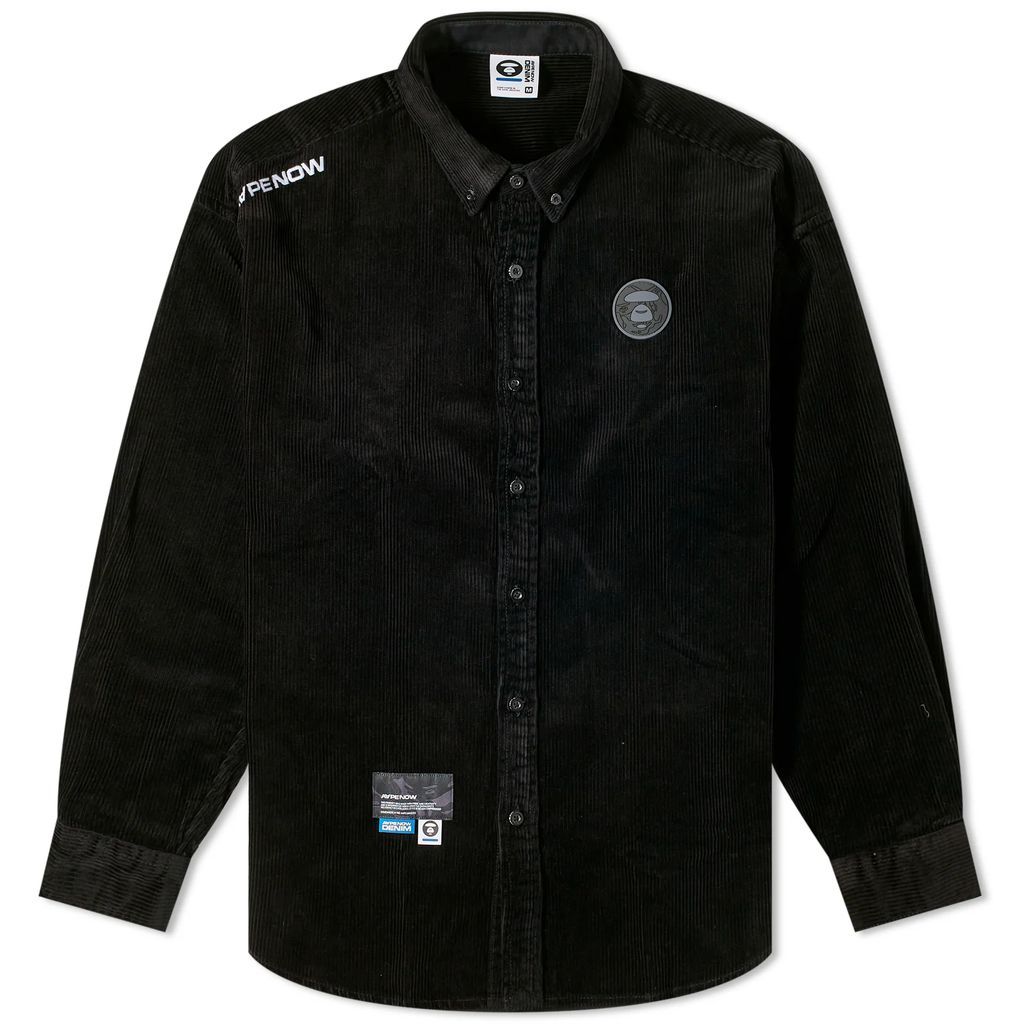 AAPE Now Cord Loose Fit Shirt Black
