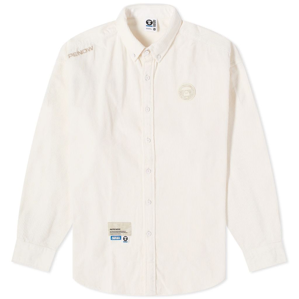 AAPE Now Cord Loose Fit Shirt Ivory