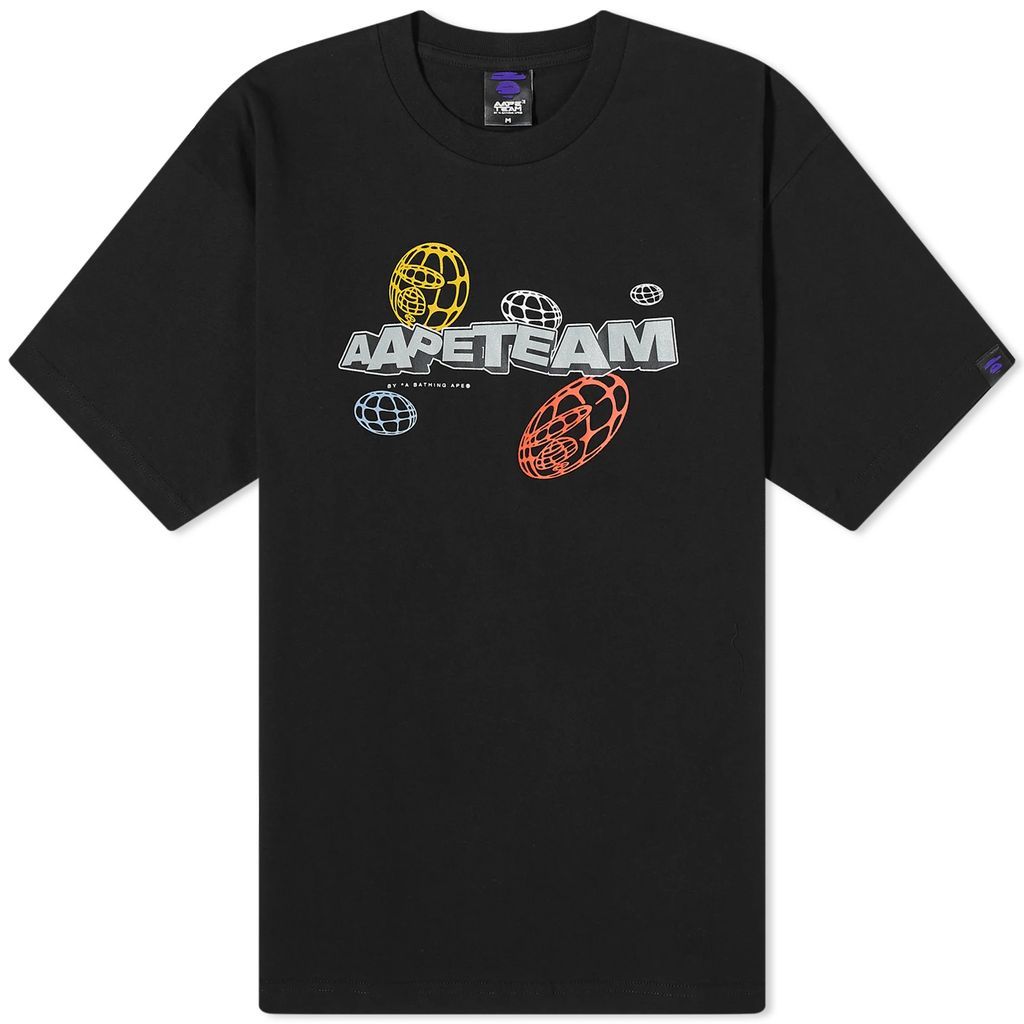 AAPE Team World T-Shirt Black