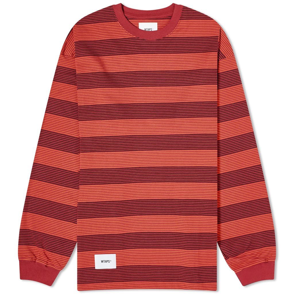 Men's Long Sleeve 15 Stripe T-Shirt Red