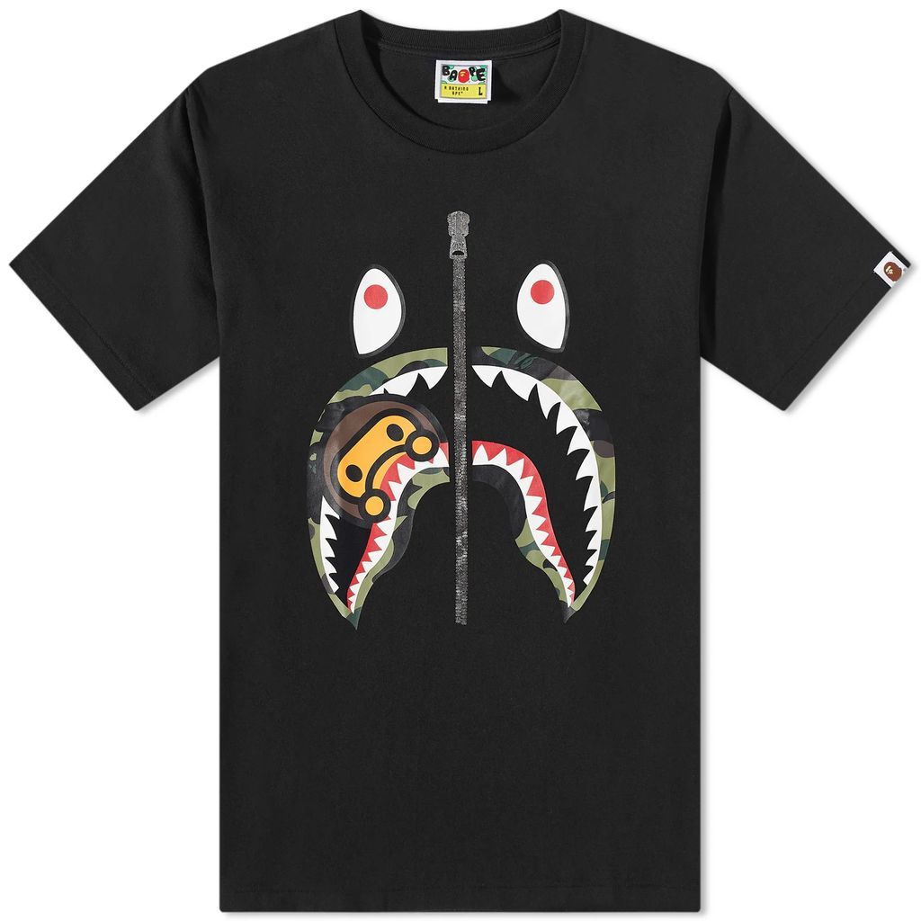 Men's 1St Camo Milo Shark T-Shirt Black/Green